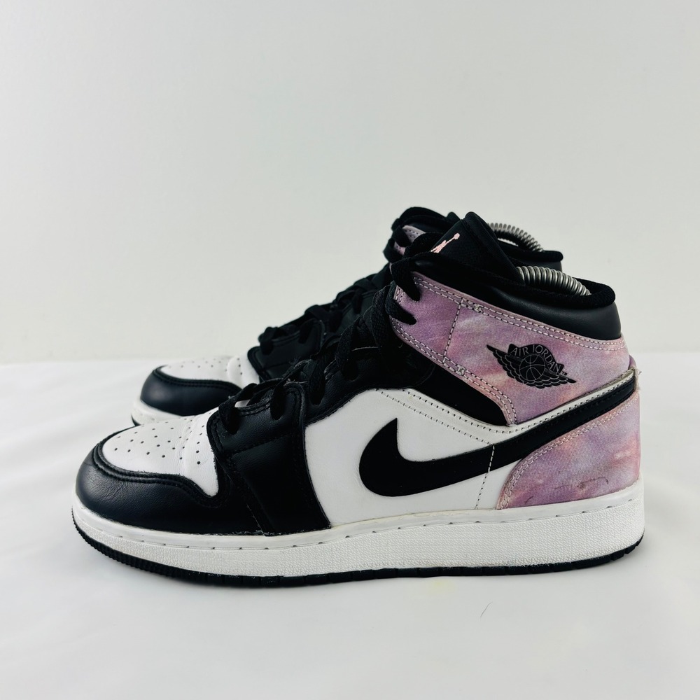 Nike Air Jordan 1 Mid Zen Master Tie Dye DM6216-001 Youth Size 6.5 Shoes